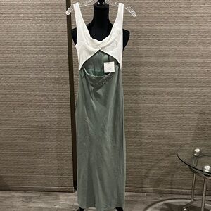 Whyte Valentine Cutout Two-Tone Maxi Dress size 8 NWT